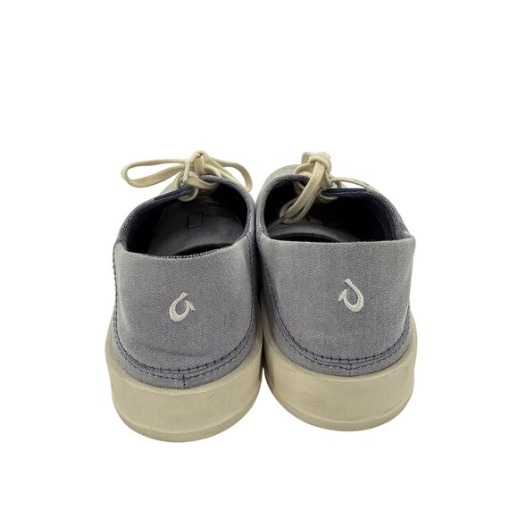 Olukai Tradewind Casual Canvas Sneakers Size 9‎ Light Gray Men's - Picture 5 of 7